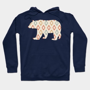 Bear Silhouette with Pattern Hoodie